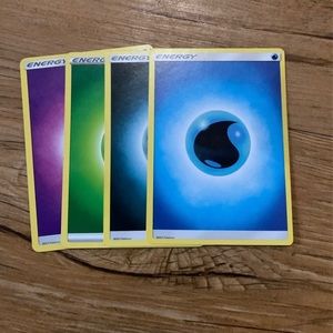 Pokémon energy card bundle 4 cards